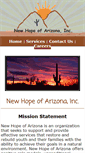 Mobile Screenshot of newhopeofarizona.com