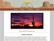Tablet Screenshot of newhopeofarizona.com